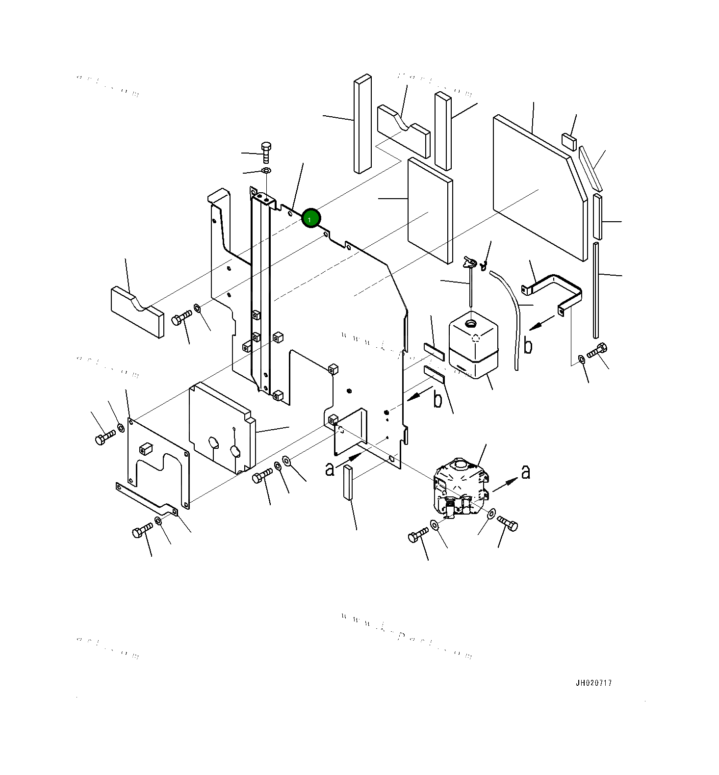 Крышка 20Y5479830 Komatsu