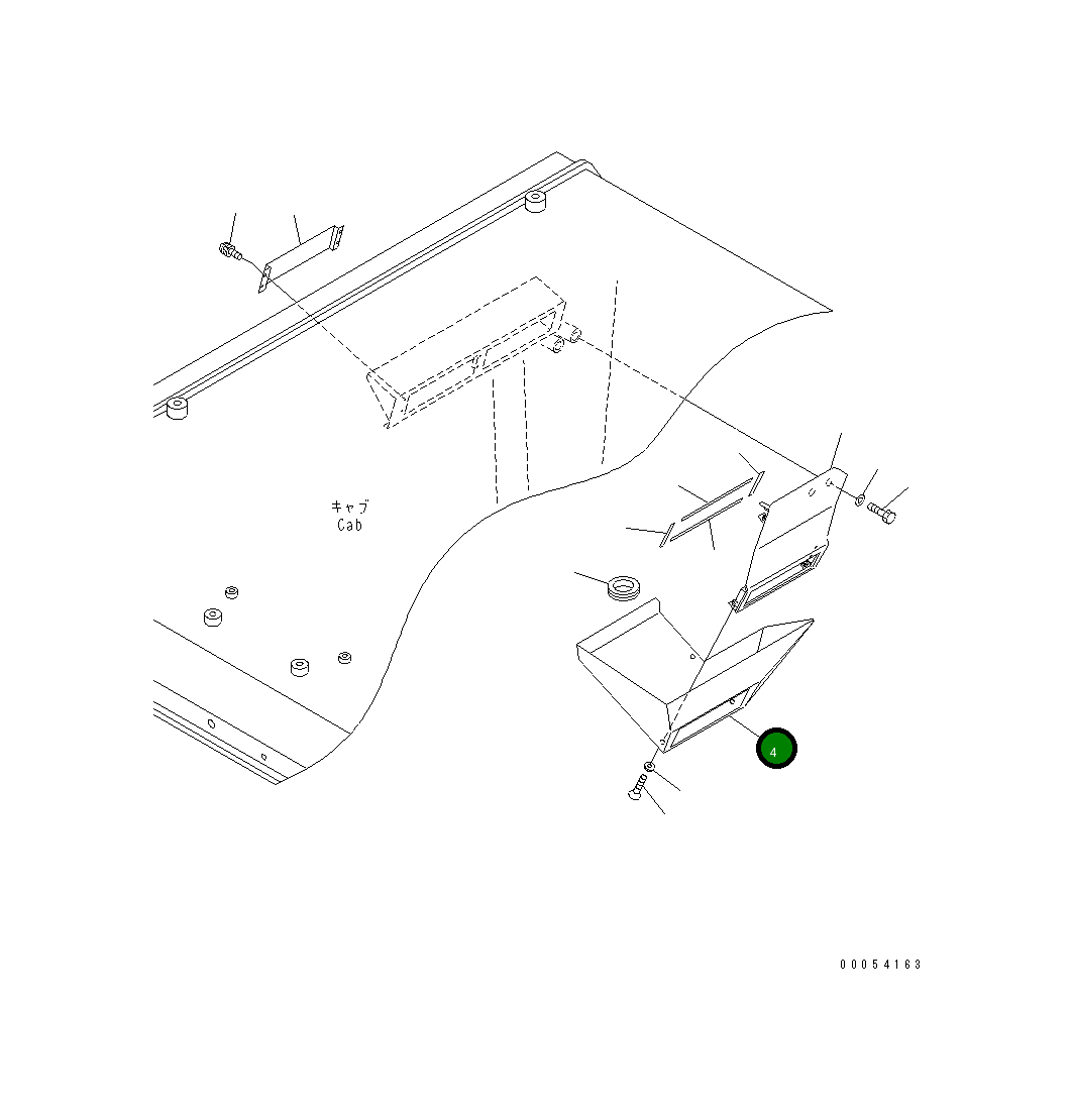 Крышка 23B-953-6990 Komatsu