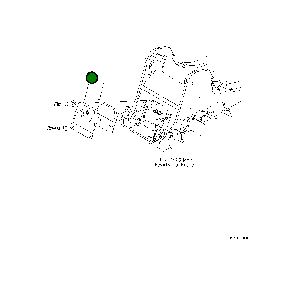 Крышка 22U-54-27310 Komatsu