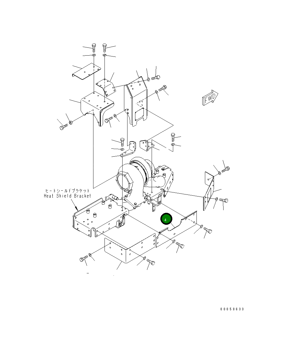 Крышка 6245-11-5880 Komatsu