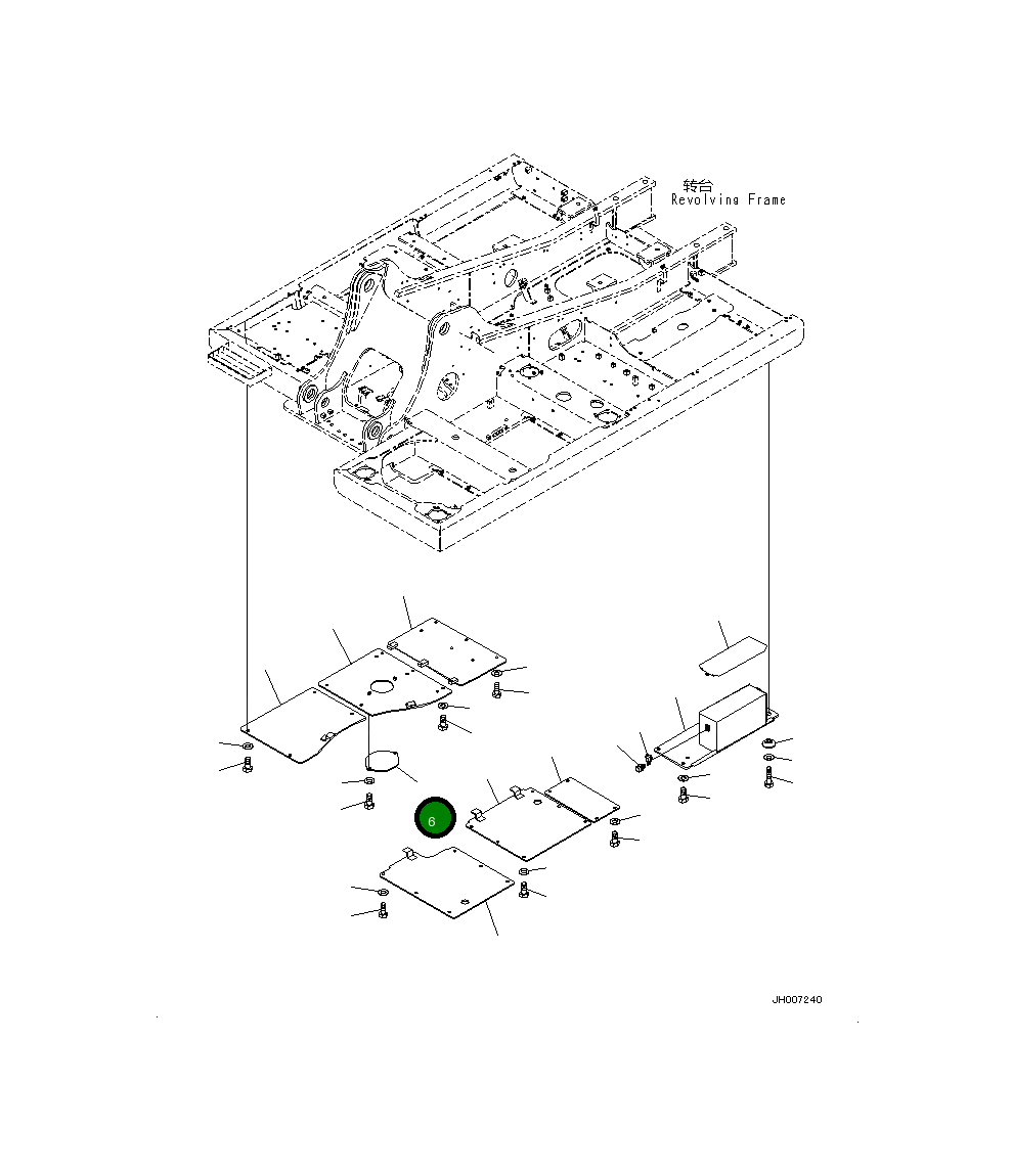 Крышка 20Y-54-77660 Komatsu