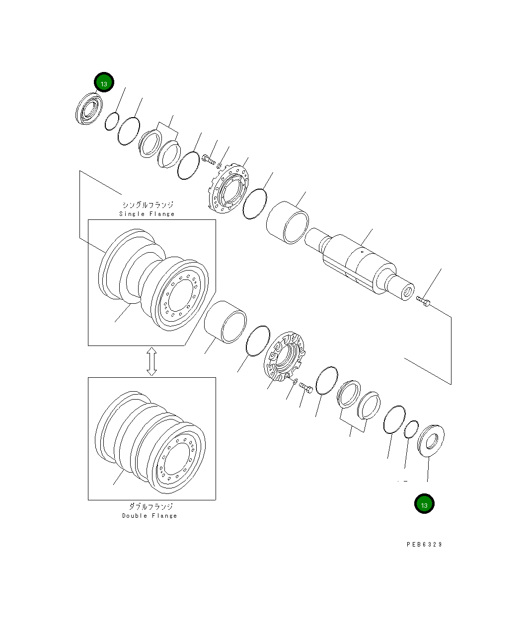 Кольцо 195-30-36510 Komatsu