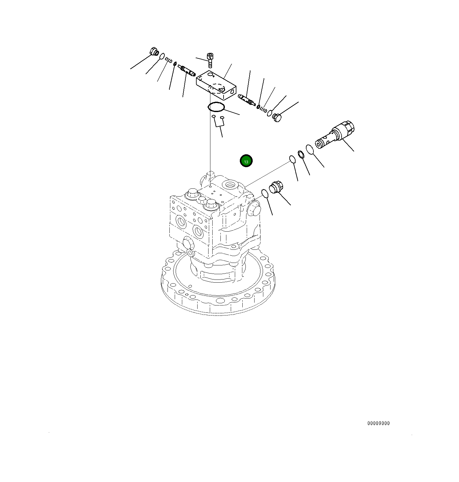 Кольцо уплотнительное (O-Ring) 07000-B3042 Komatsu