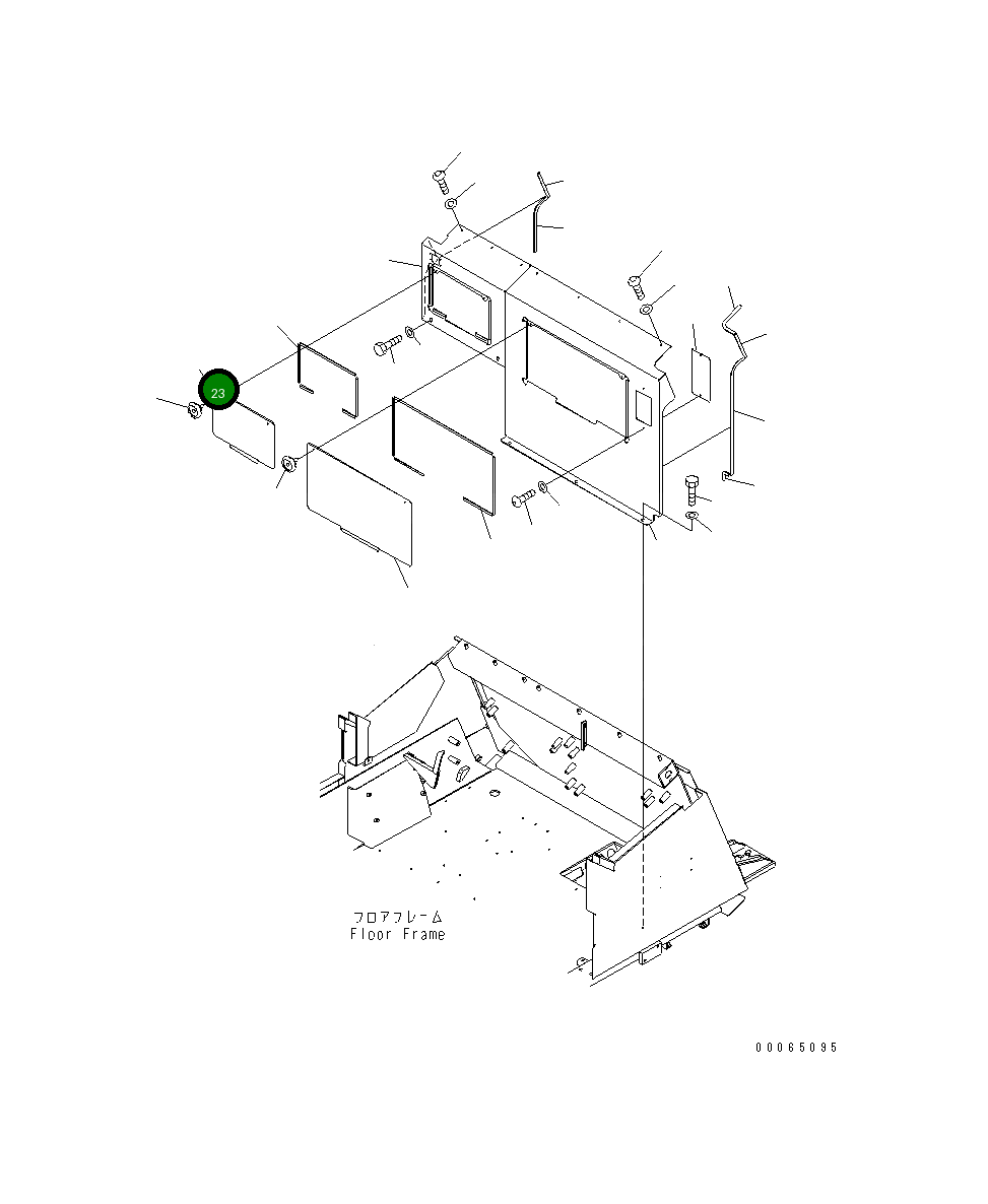 Крышка 561-06-86160  Komatsu