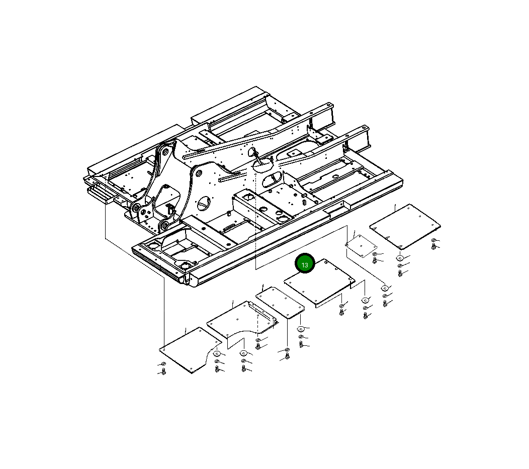 Крышка 20Y-54-J2550 Komatsu