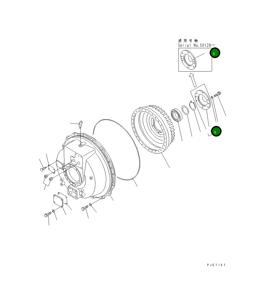 Крышка 711-59-11251  Komatsu