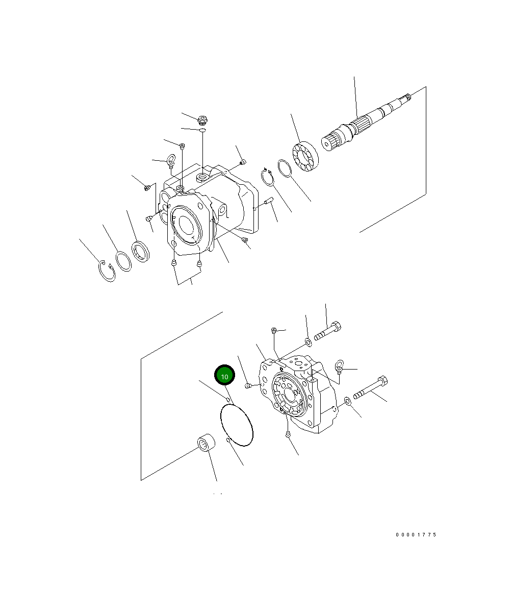Кольцо уплотнительное (O-Ring) 07000-A5175 Komatsu