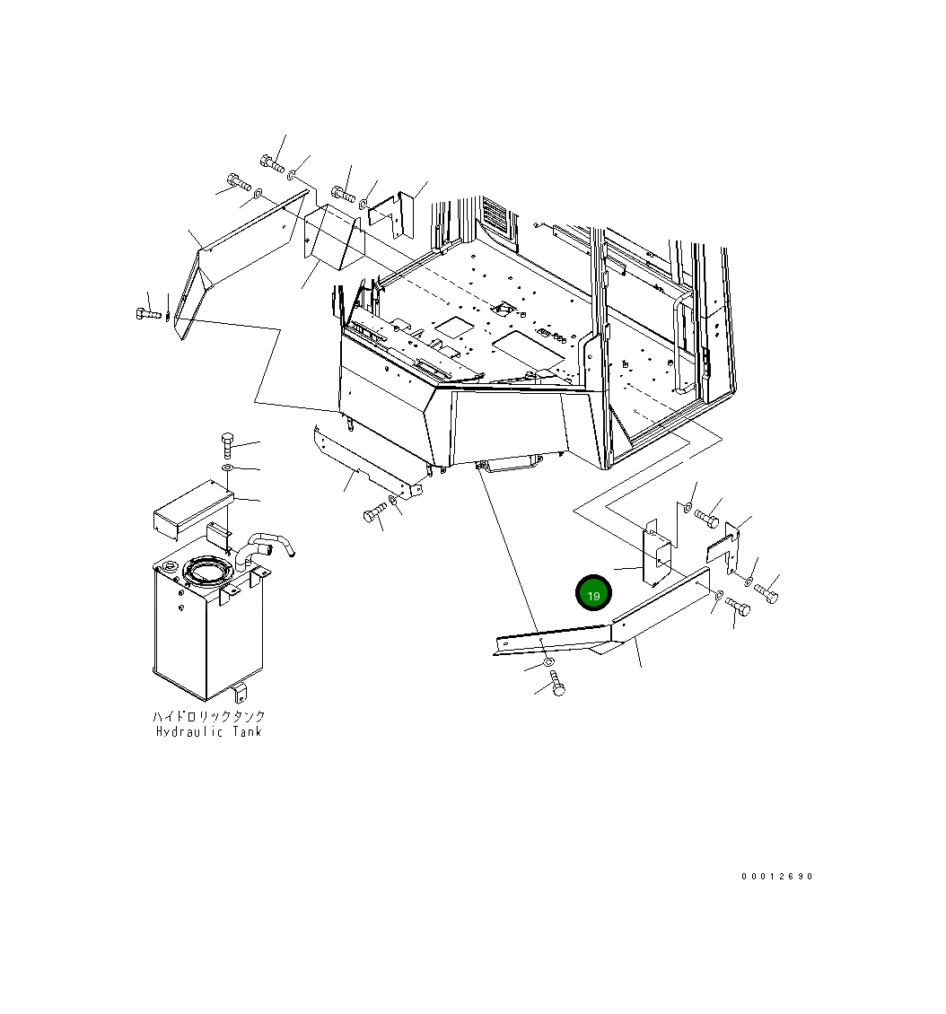 Крышка 418-944-3160 Komatsu