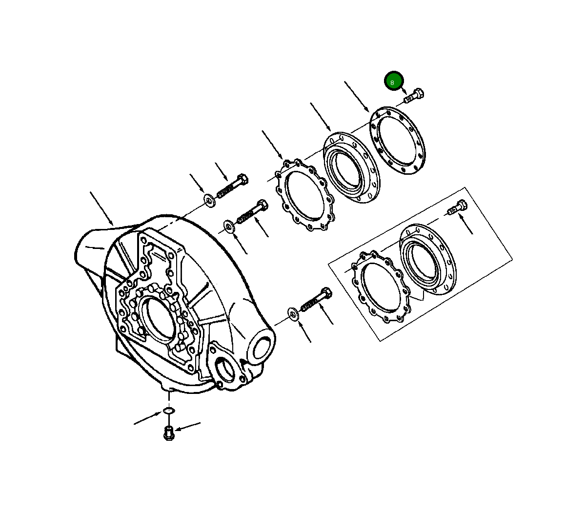 Болт 1246 157 H1 Komatsu