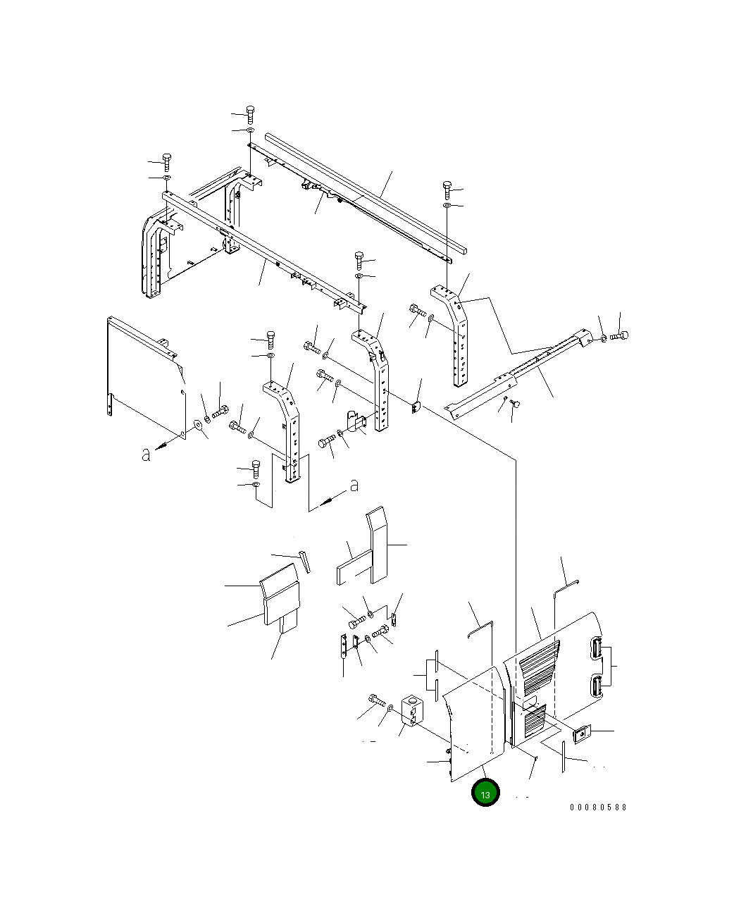Крышка 205-54-31280 Komatsu
