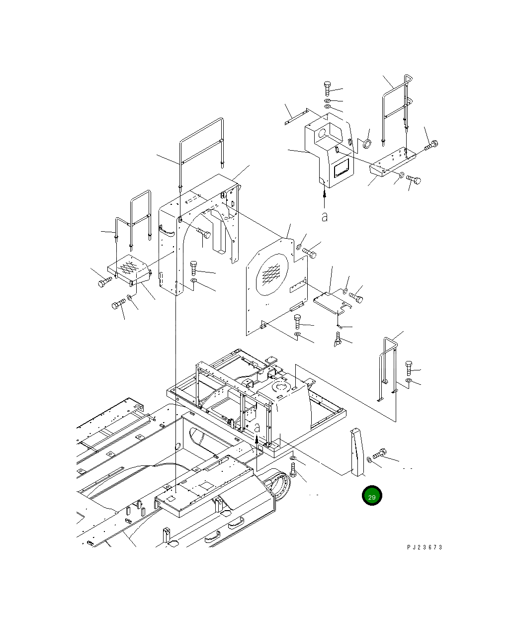 Крышка 8221-54-1210 Komatsu