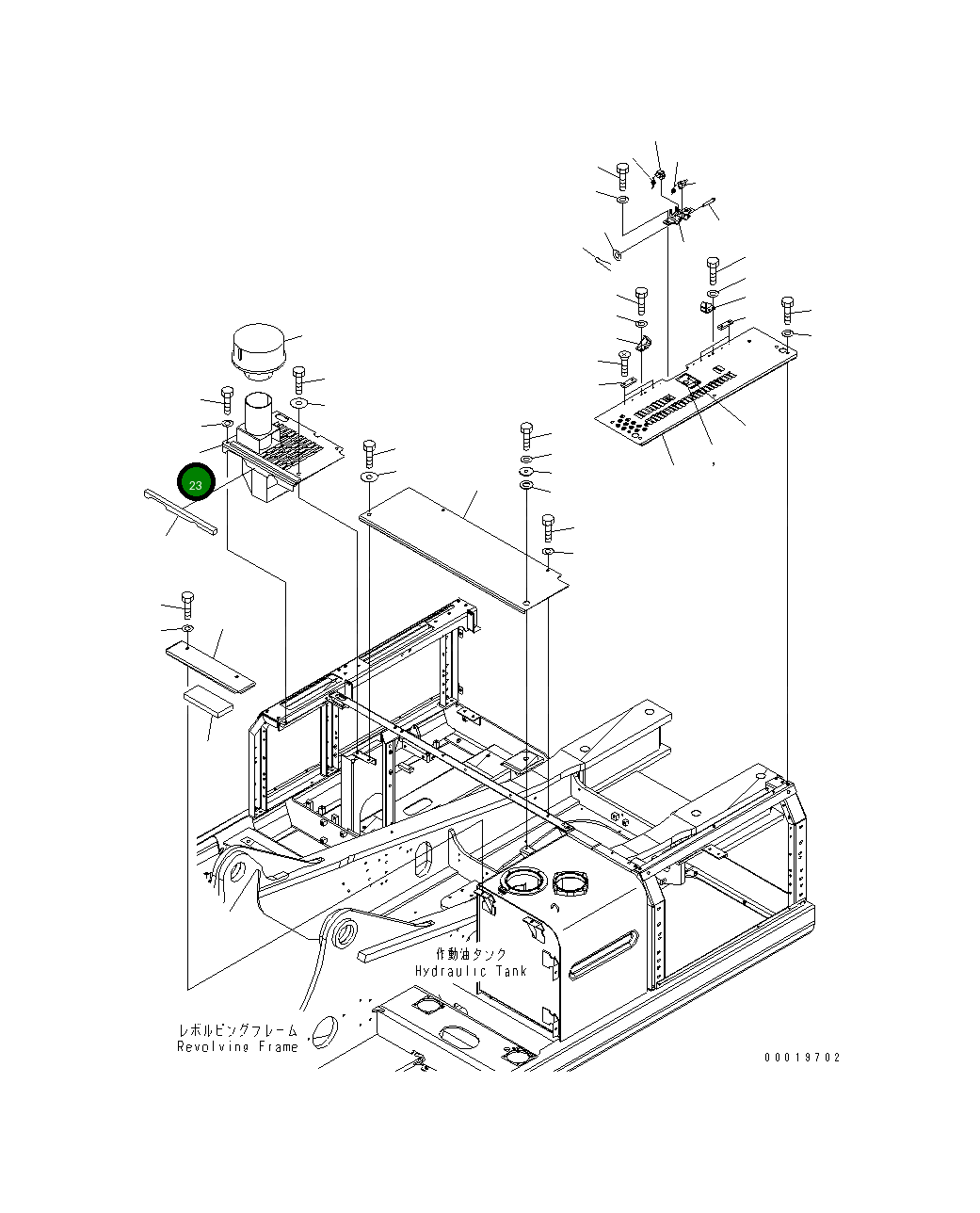 Крышка 208-54-74211 Komatsu