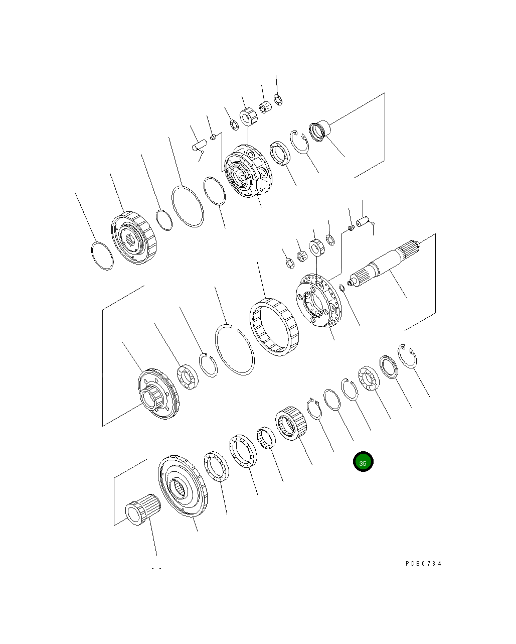 Кольцо 17A-15-12581 Komatsu