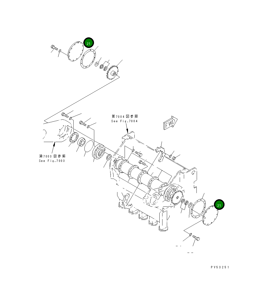 Крышка 263-78-11510  Komatsu