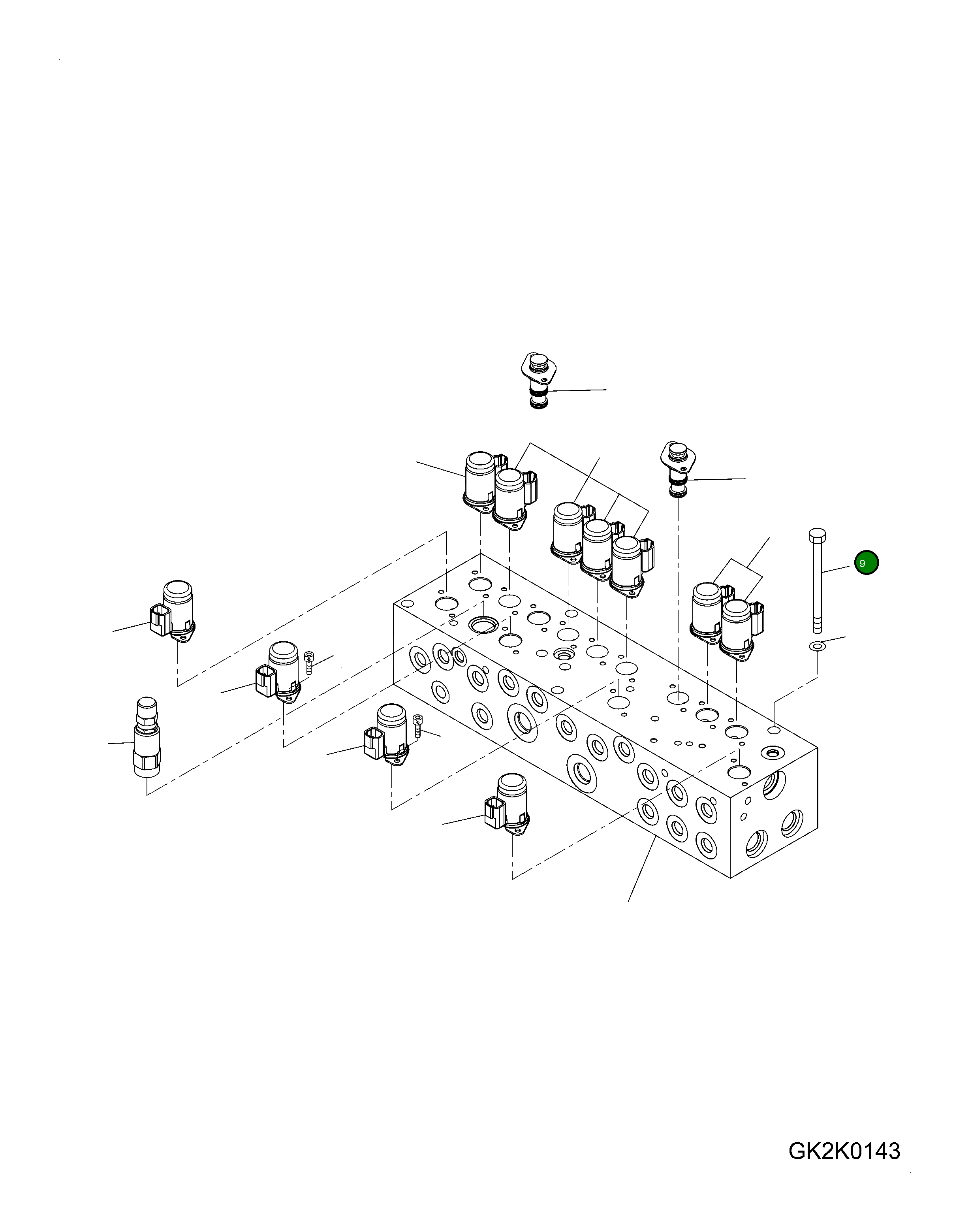 Болт 20J-62-12580  Komatsu