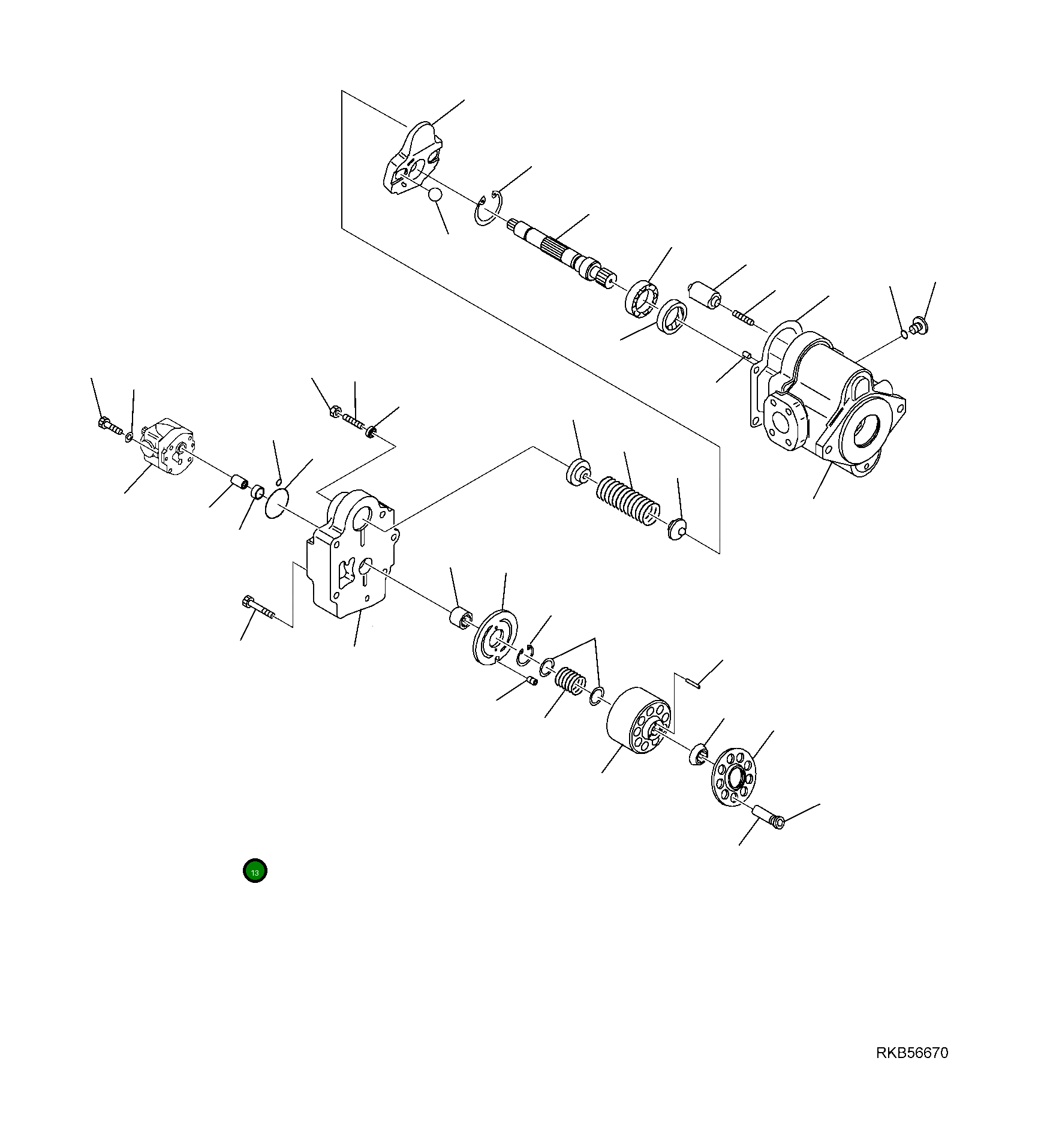Болт FUTH10X40  Komatsu