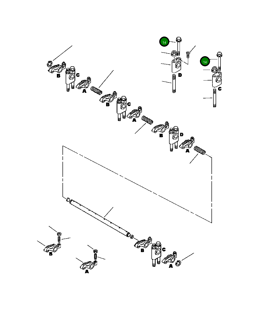 Болт YM261060-80702 Komatsu