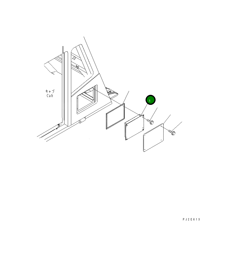 Крышка 569-07-84160  Komatsu