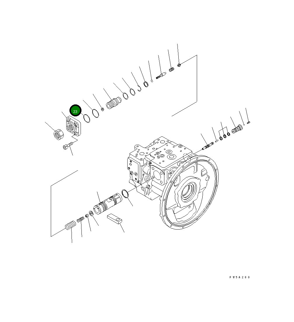 Кольцо 708-2G-15310  Komatsu