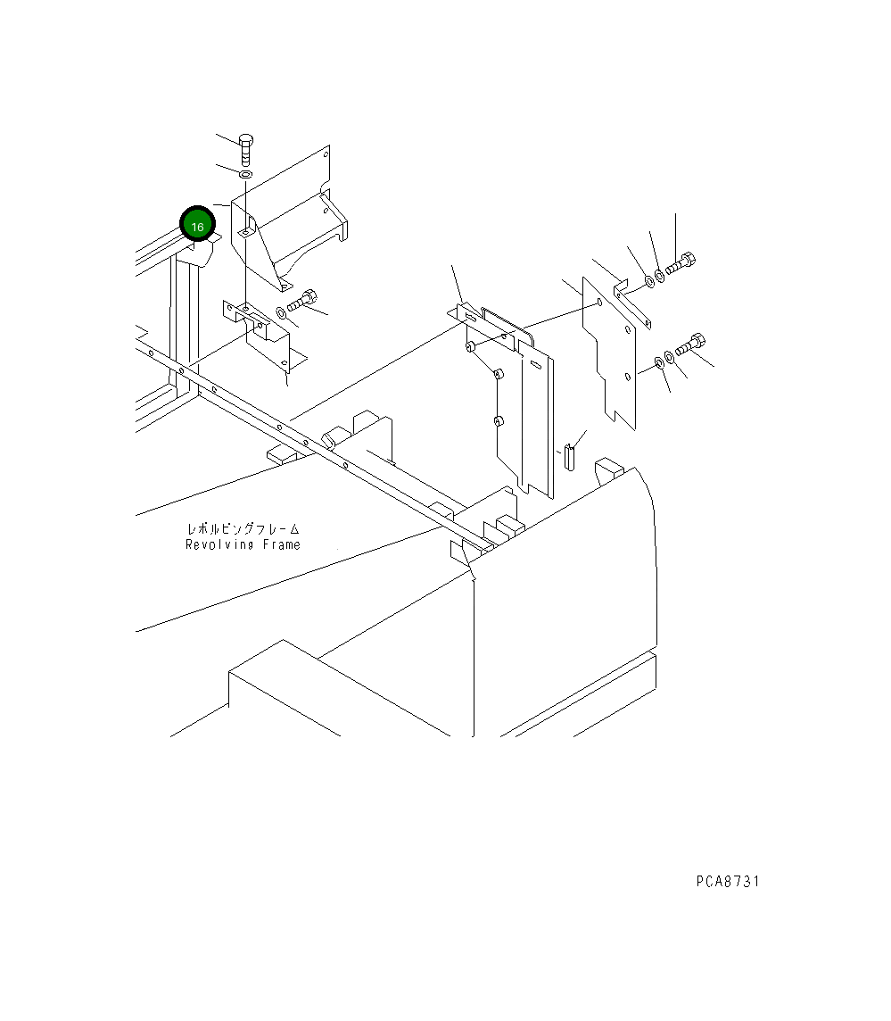 Крышка 203-54-61662 Komatsu