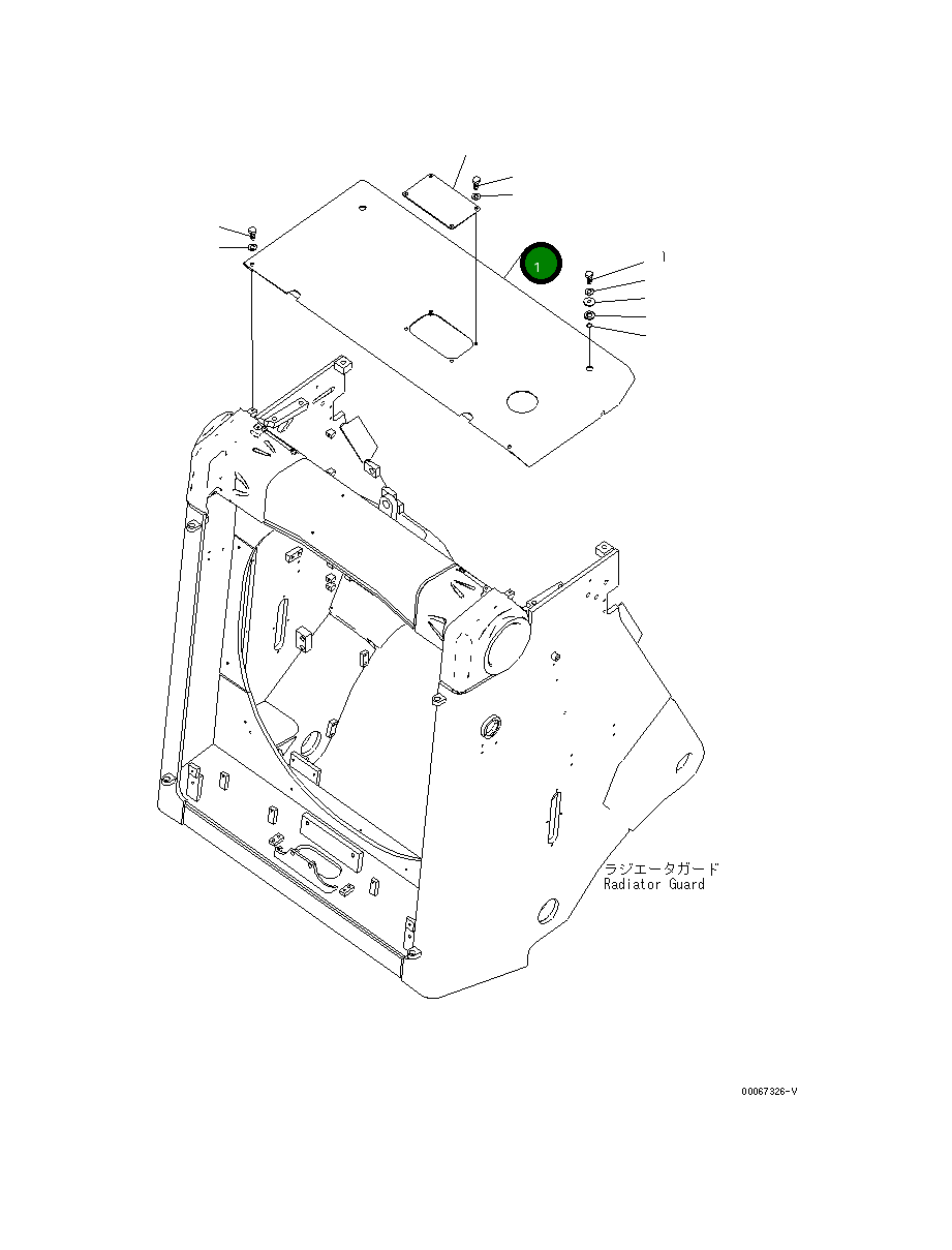 Крышка 198-54-78120 Komatsu
