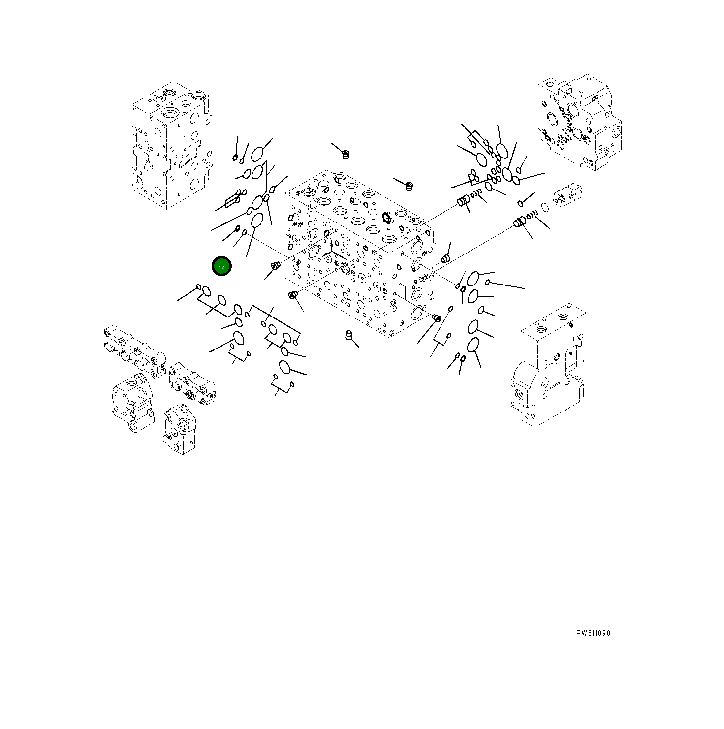 Кольцо уплотнительное (O-Ring) 723-46-18720 Komatsu