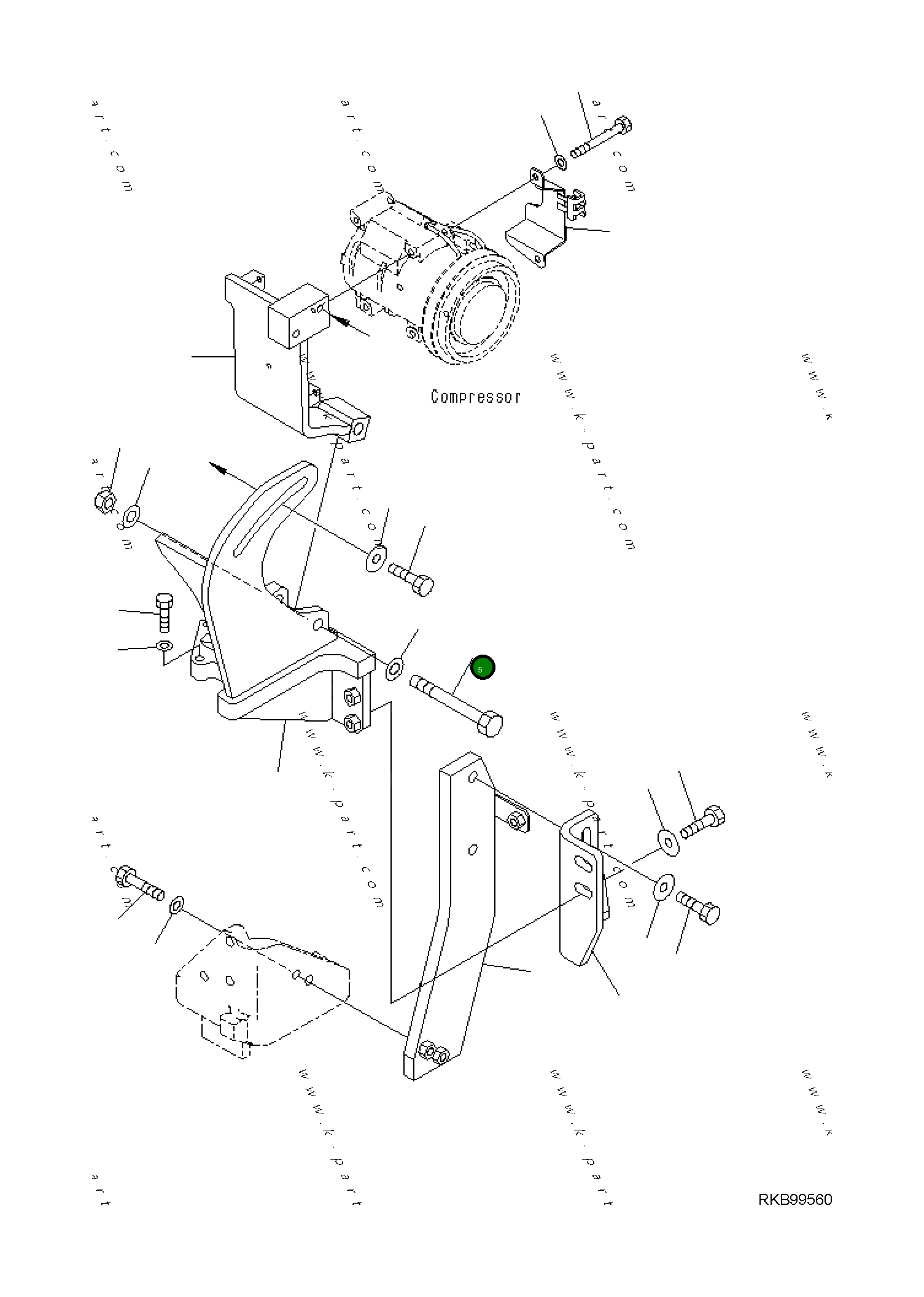 Болт 01019-31615 Komatsu