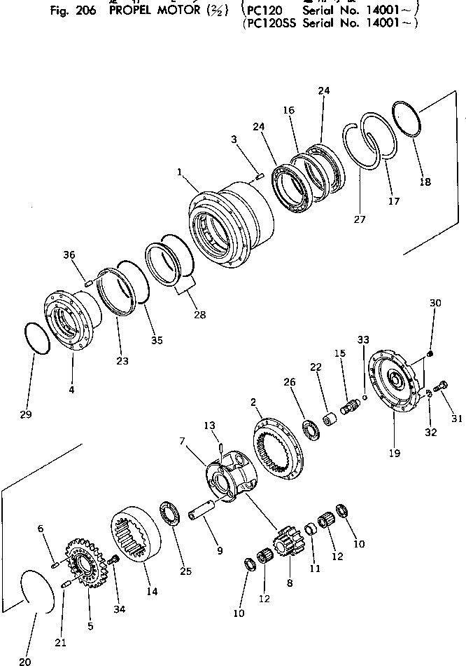 Болт 01252-31430  Komatsu