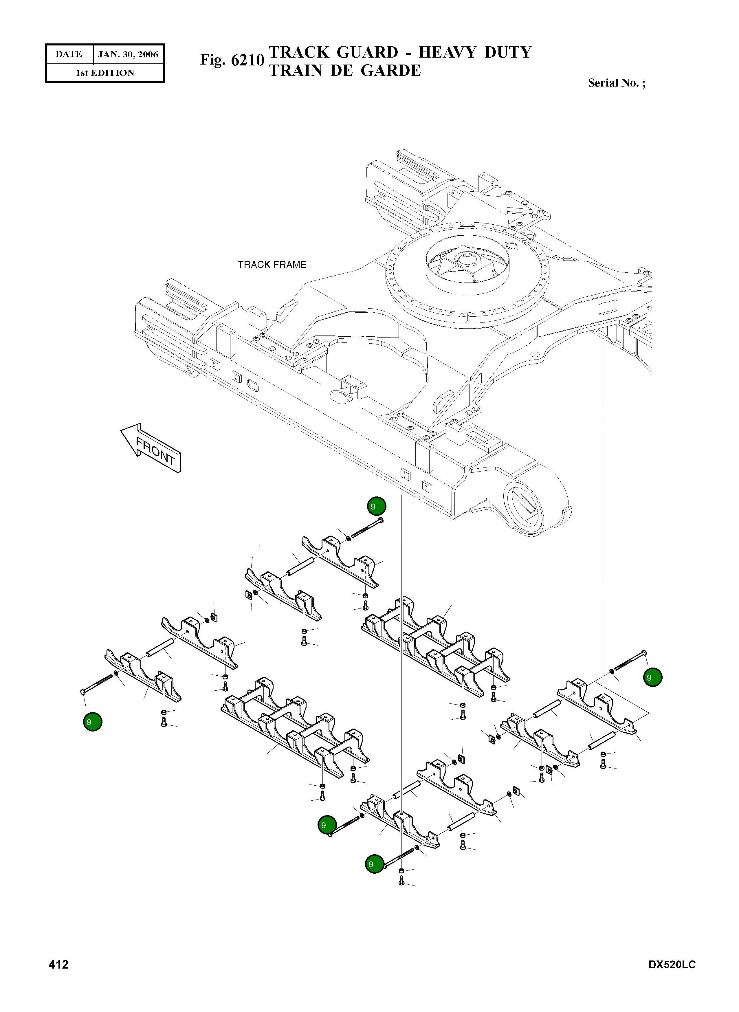 Болт K1008536 Komatsu