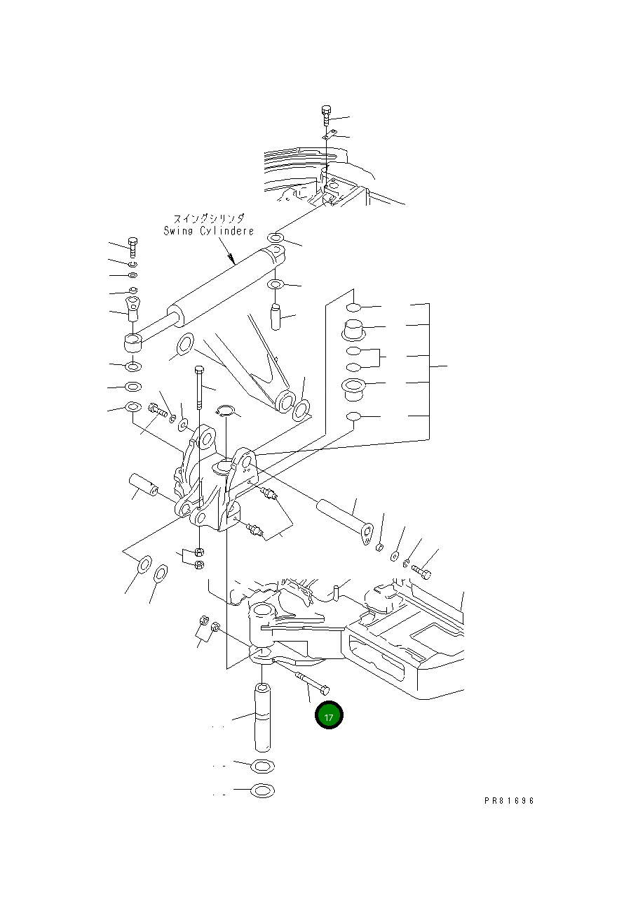Болт YM172187-82420 Komatsu