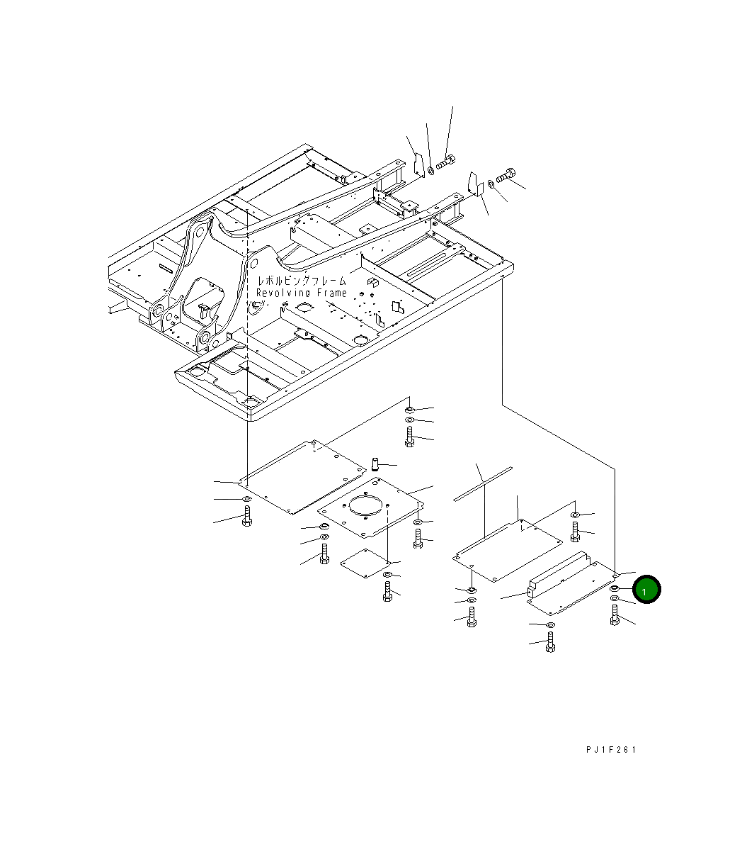 Крышка 20Y-54-31281 Komatsu