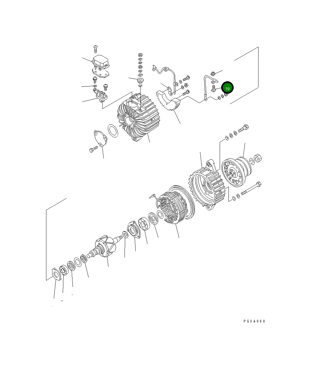 Болт KD0-33901-0470 Komatsu