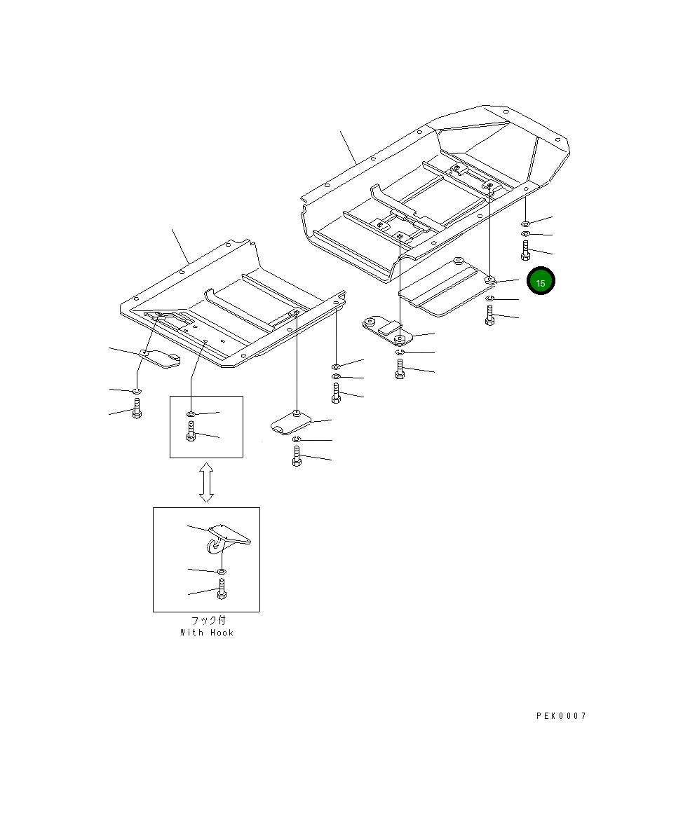 Крышка 130-54-52141 Komatsu
