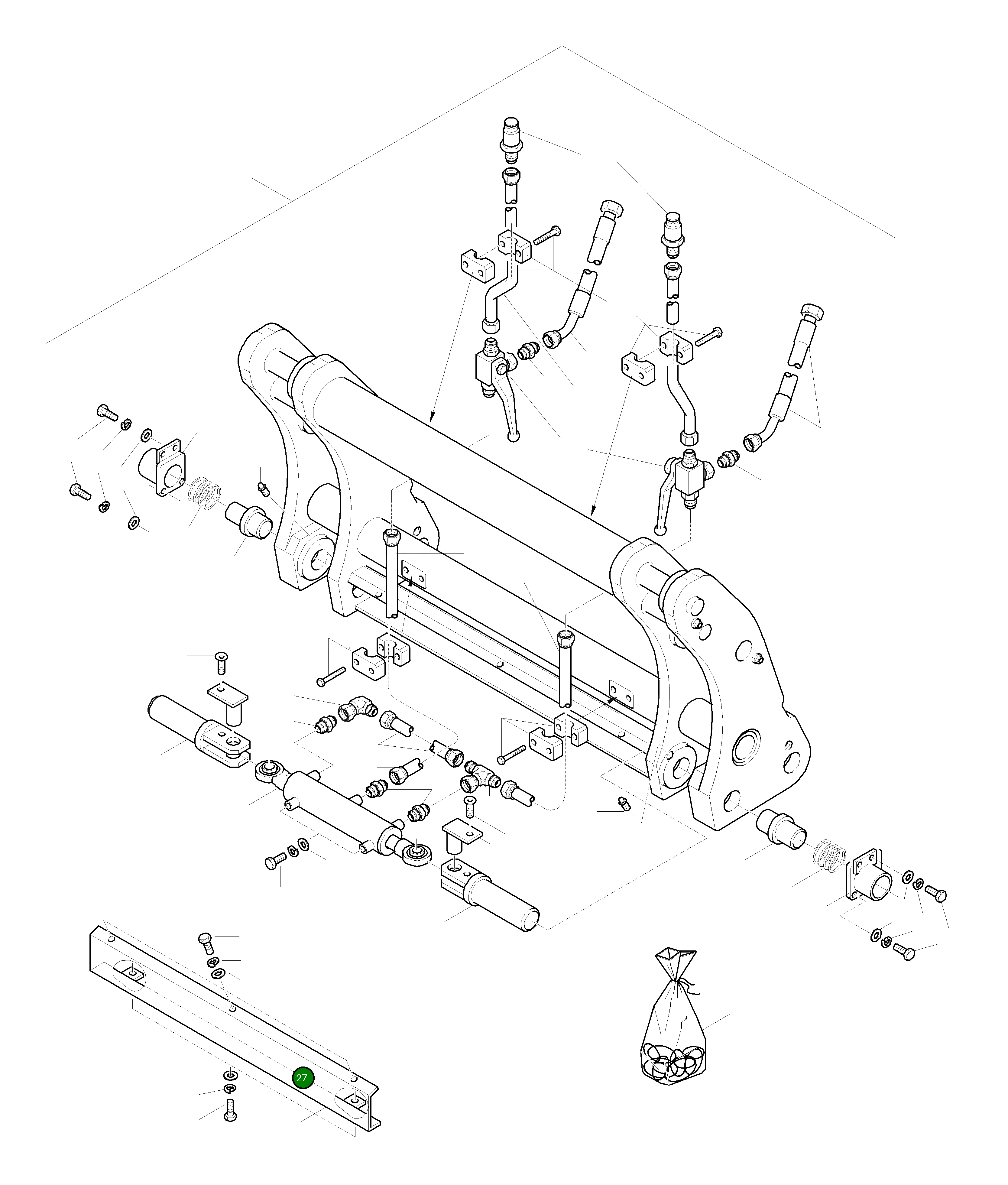 Крышка 42Y-71-H0P16 Komatsu