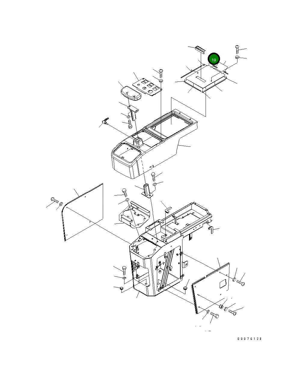 Крышка 418-54-33280 Komatsu
