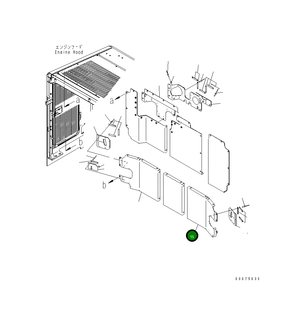 Крышка 426-54-46642  Komatsu