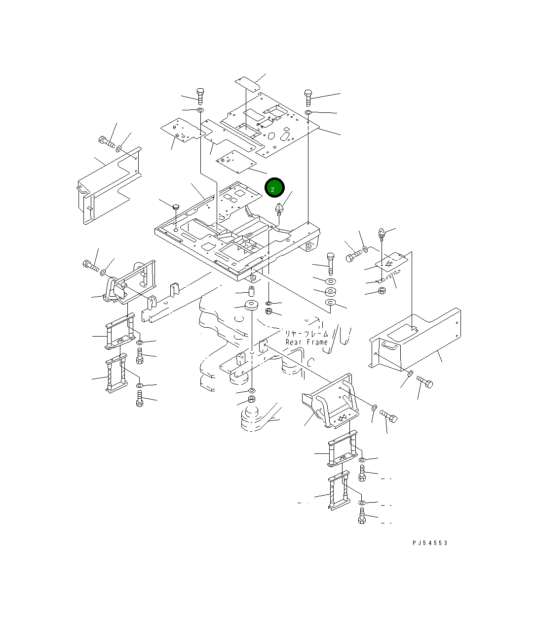 Крышка 235-54-31270 Komatsu