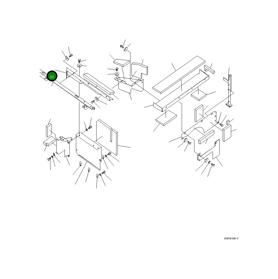 Крышка 208-54-78670  Komatsu