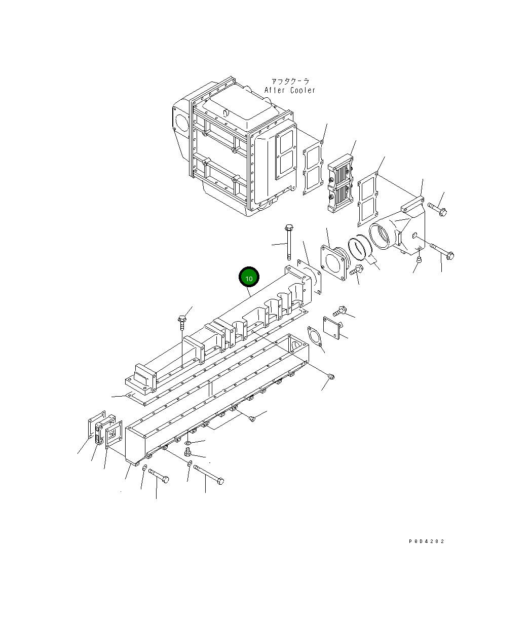Крышка 6212-16-4551 Komatsu