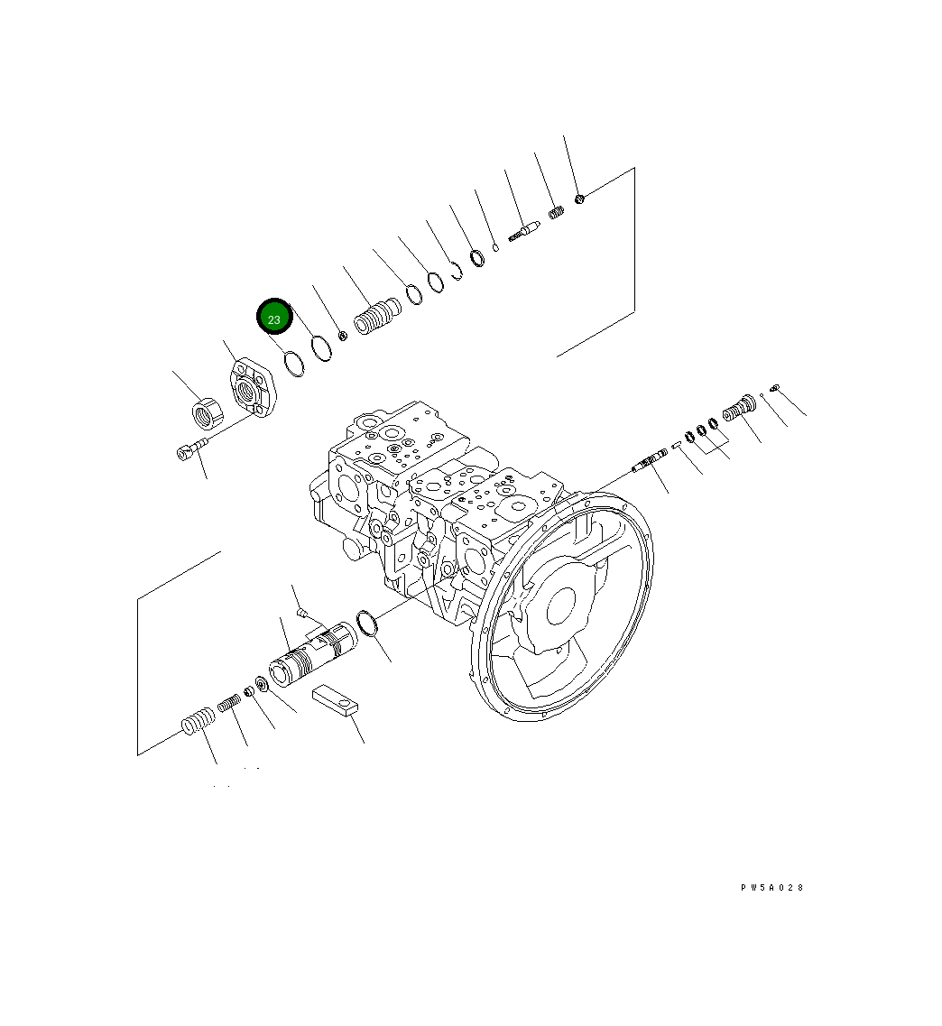 Кольцо уплотнительное (O-Ring) 07000-B3045 Komatsu