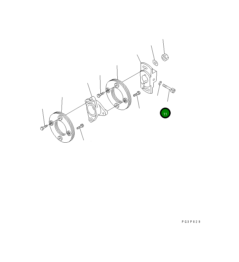 Болт DK156603-7200  Komatsu