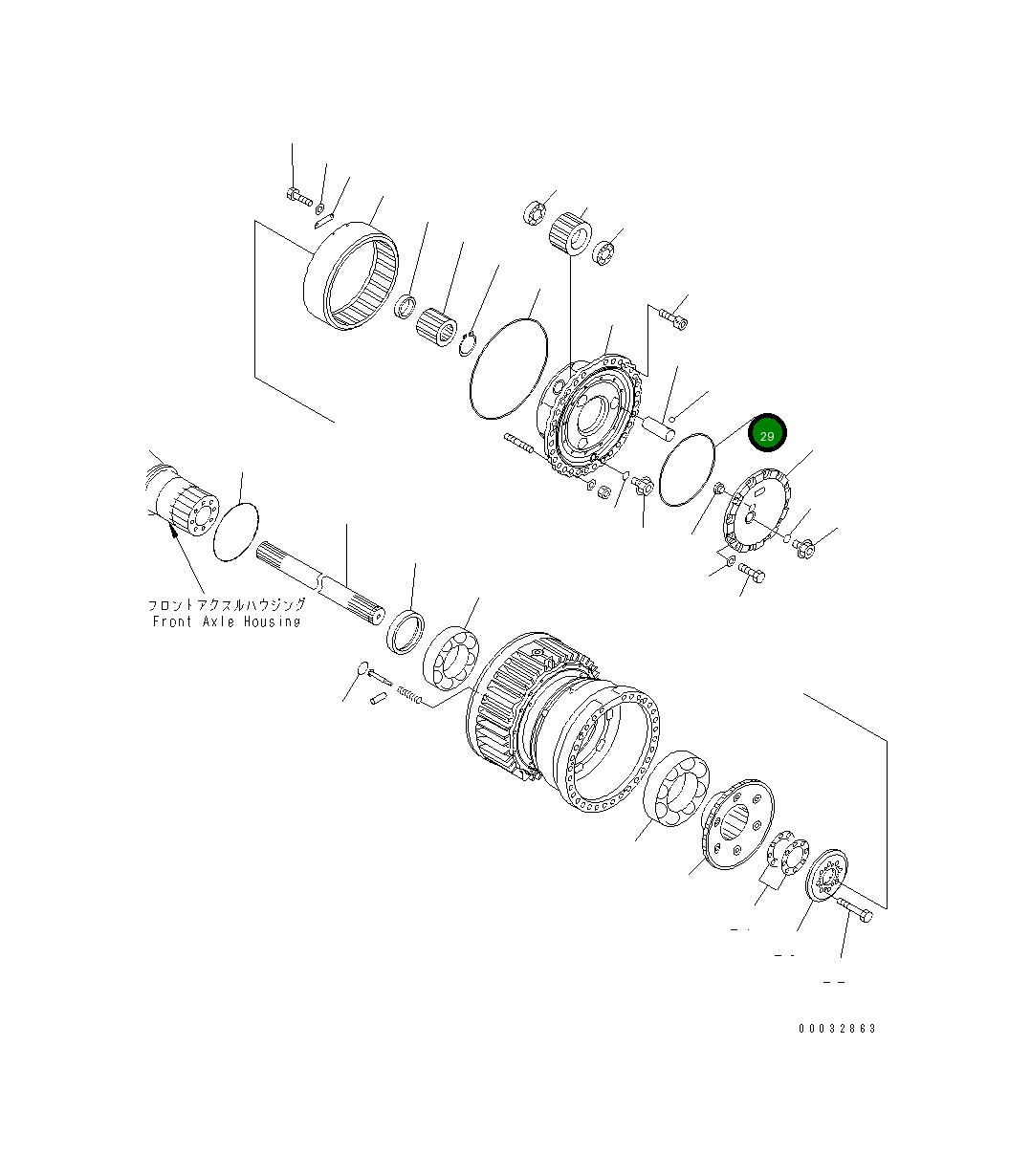 Кольцо уплотнительное (O-Ring) 07000-55345 Komatsu