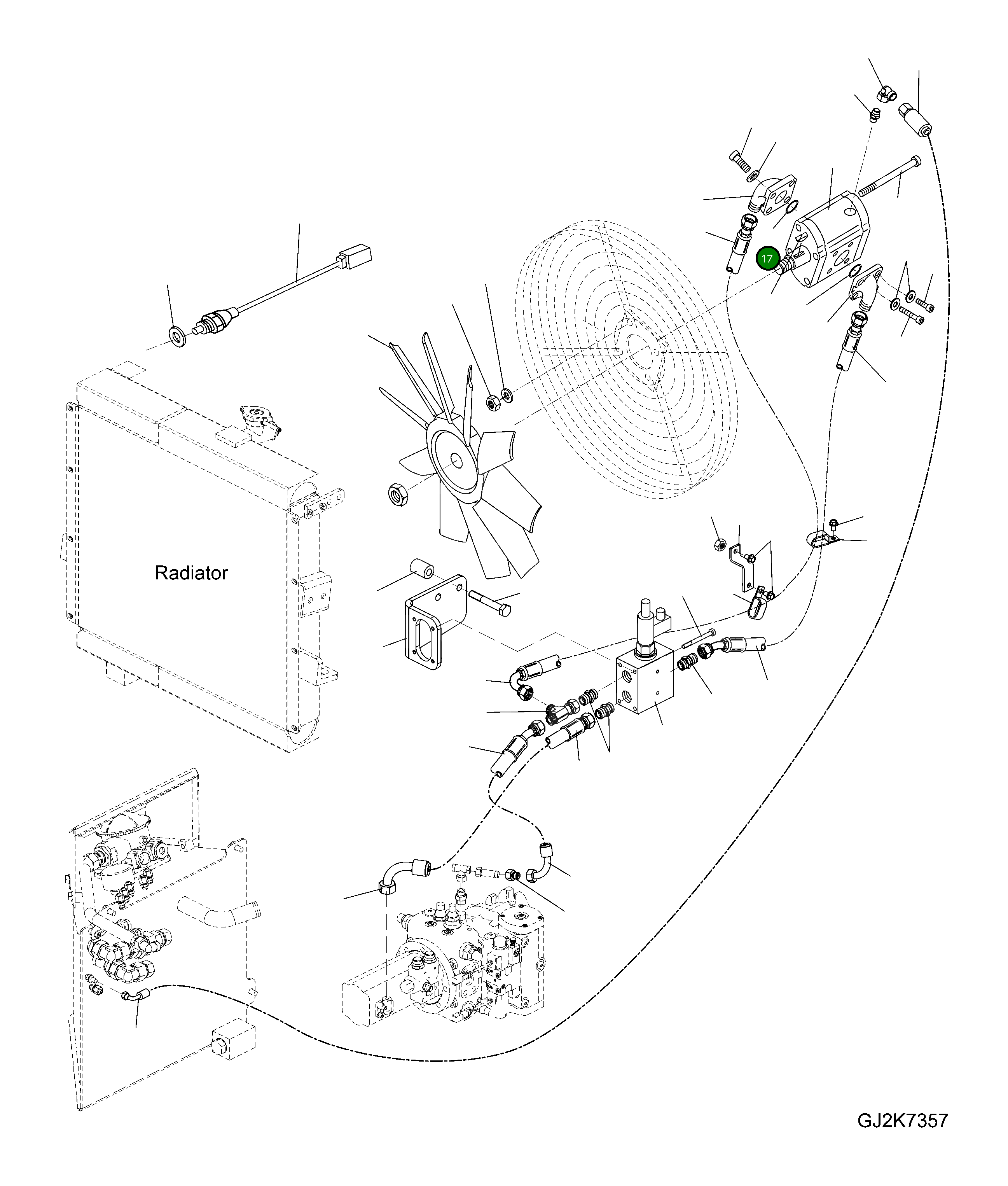 Кольцо уплотнительное (O-Ring) 42X-00-H0170 Komatsu