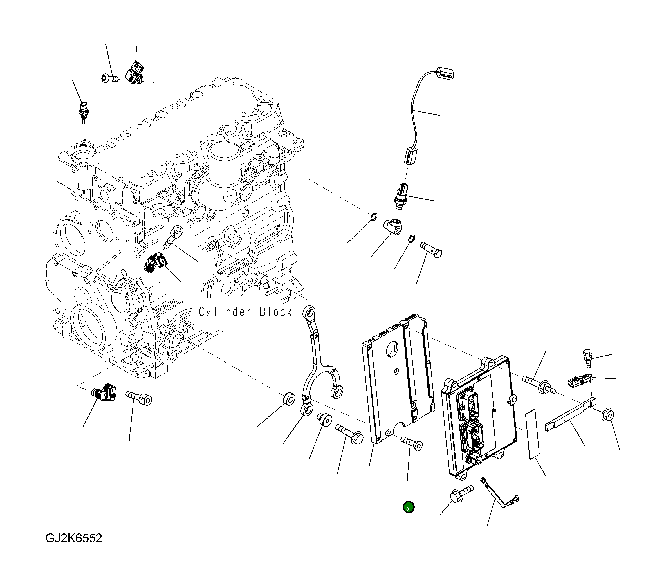 Болт CU3977325 Komatsu