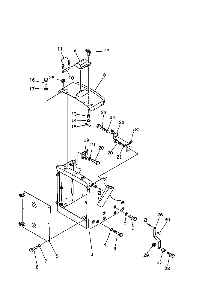 Болт 01019-32005  Komatsu