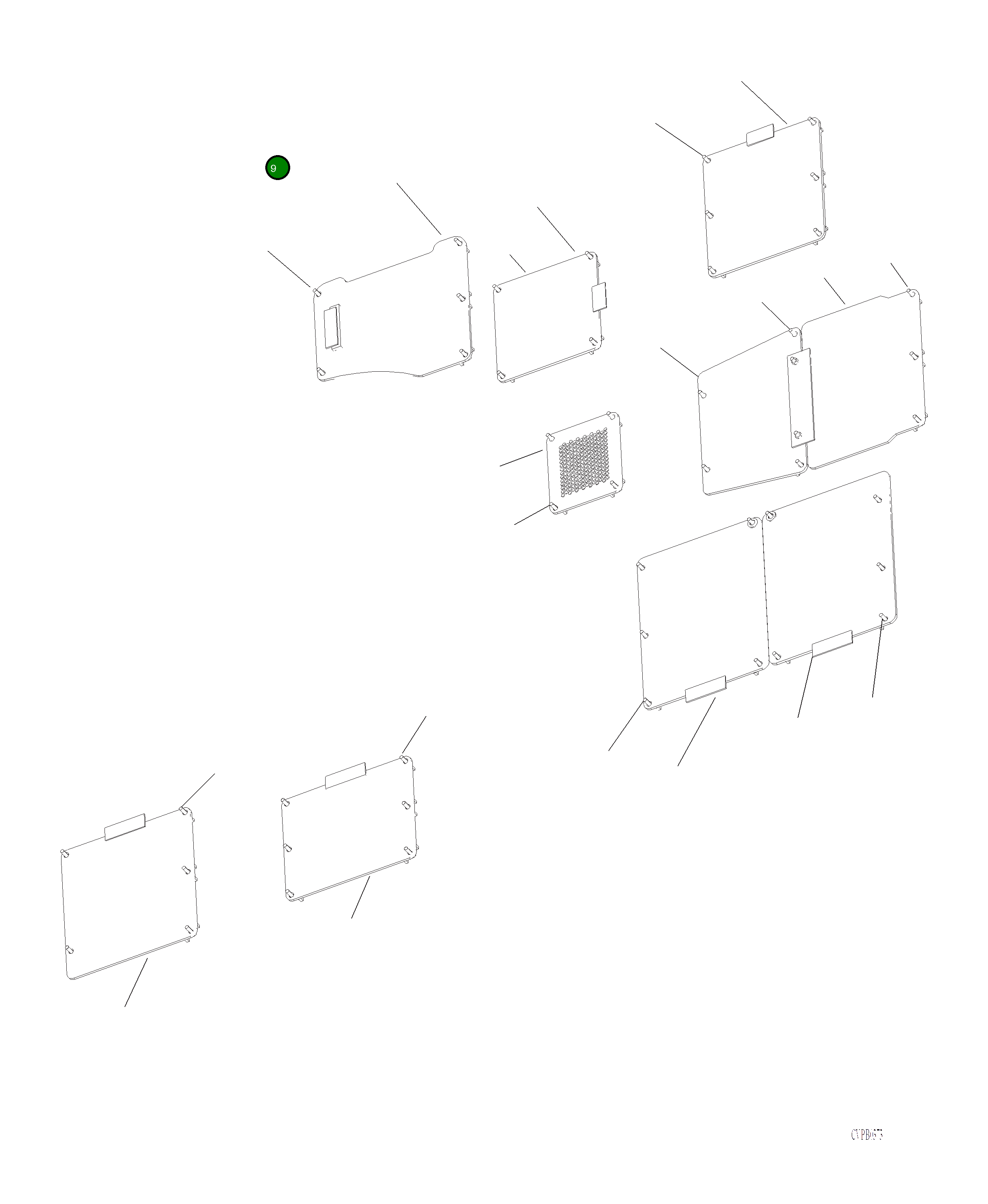 Крышка 206-54-A2590  Komatsu