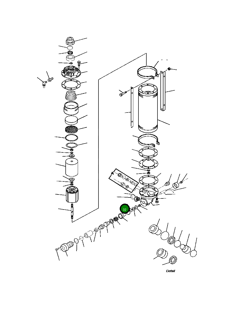 Кольцо уплотнительное (O-Ring) BF3 587 Komatsu