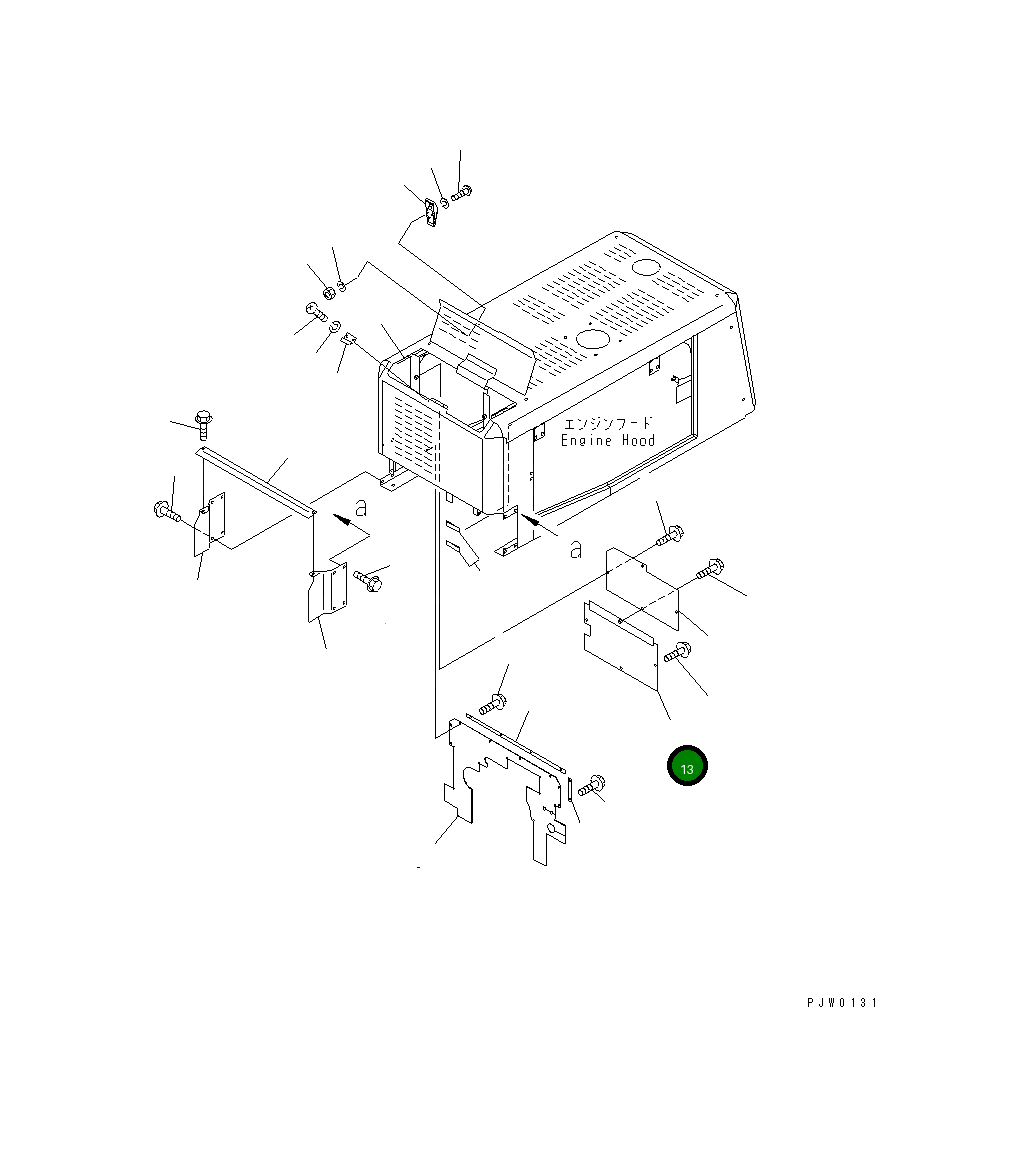 Крышка 419-Z91-2230 Komatsu