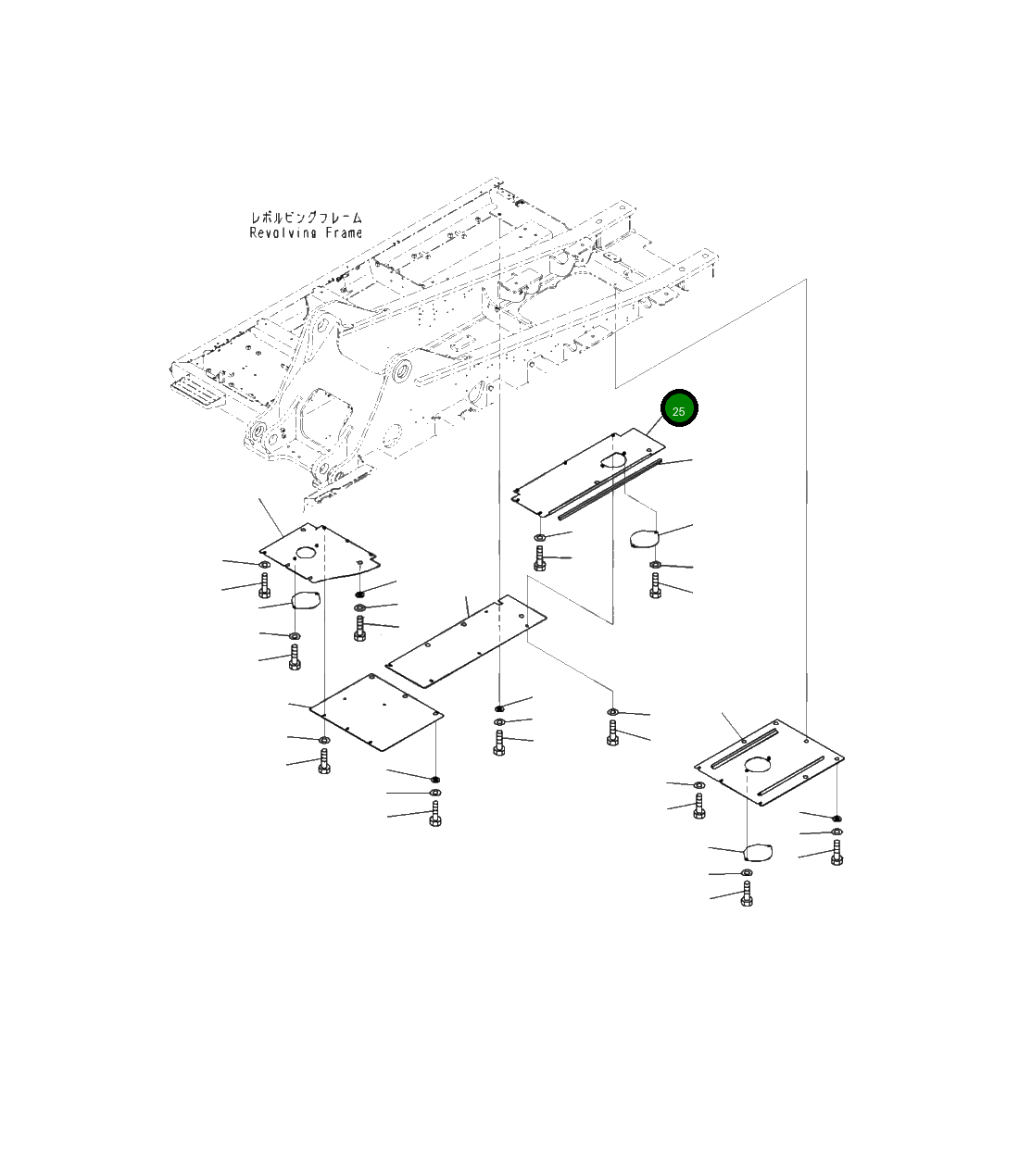 Крышка 207-54-42211 Komatsu