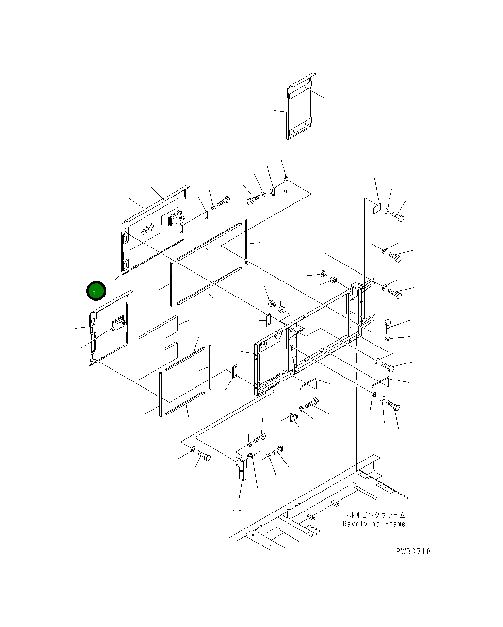 Крышка 207-54-61211  Komatsu